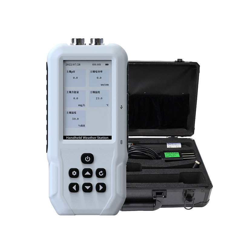 土壤溫濕度電導率含鹽量ph測定儀